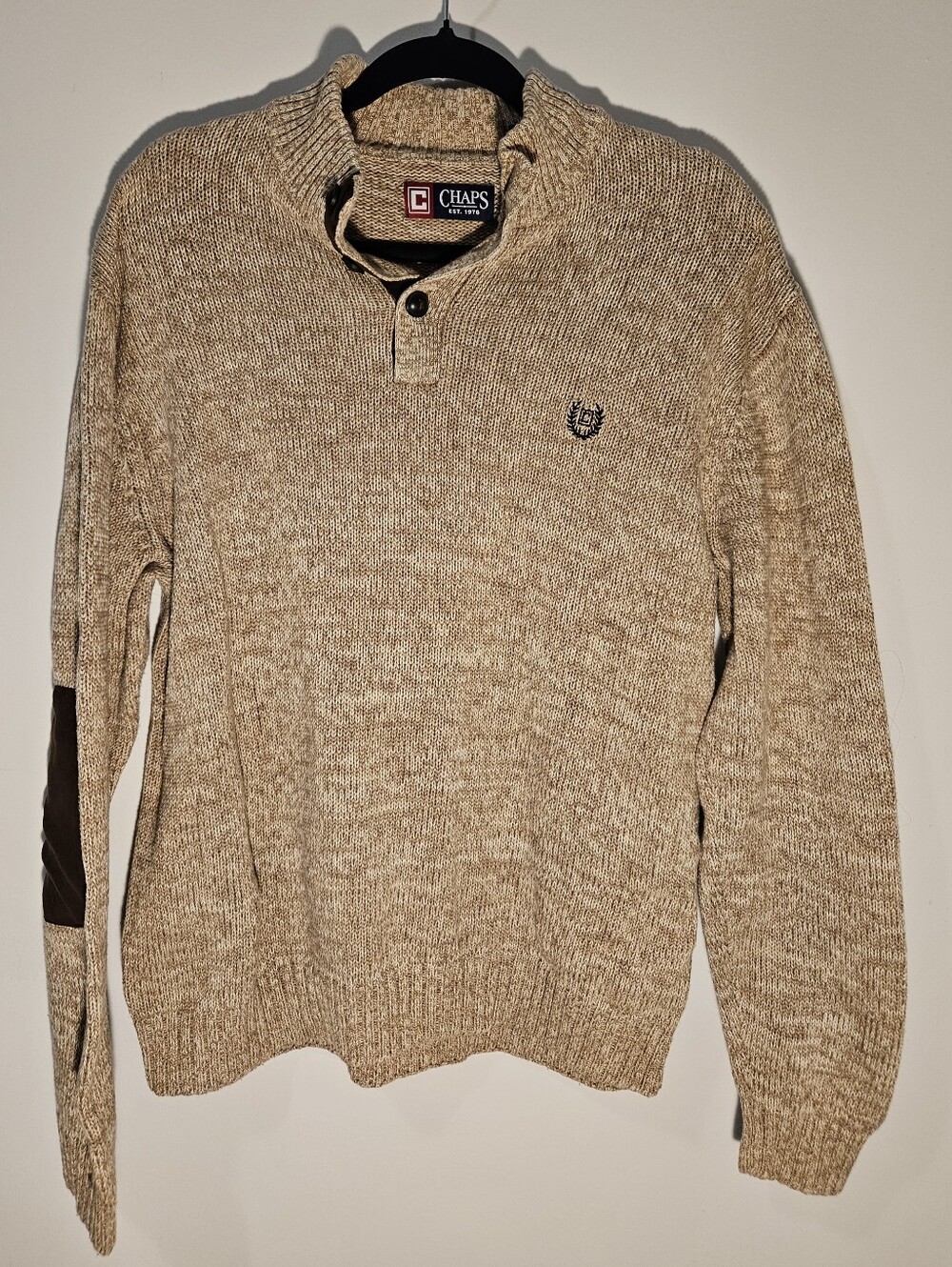 Vintage Knit Pullover Sweater Chaps Fall Winter Casual Work Mens